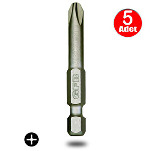 Gfb Bits Yıldız Uç Vidalama Matkap Ucu Ph3 X 50mm - 5 Adet