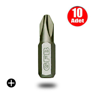 Gfb Bits Yıldız Uç Vidalama Matkap Ucu Ph2 X 25mm - 10 Adet