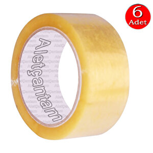 Aletçantam Şeffaf Koli Bandı 100 Yrd - 6'lı Paket