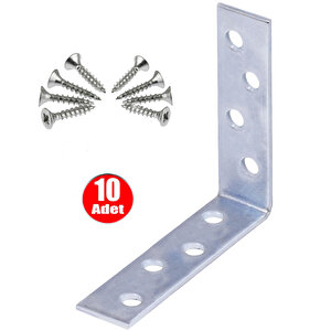 Mobilya Dolap Köşe L Gönye 15x55x55 Bağlantı - 10 Adet