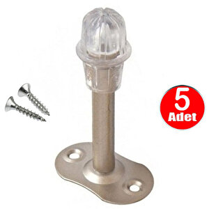Kapı Stoperi Duvar Koruyucu Tampon Durdurucu Standart Boy 8 Cm - 5 Adet