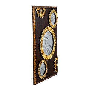 Lux Otantik Duvar Aynası 60 Cm Ak.gy0012