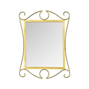 Ferforje Duvar Aynası Sarı 60 Cm Ak.fe0001