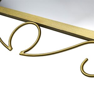 Ferforje Duvar Aynası Sarı 60 Cm Ak.fe0001