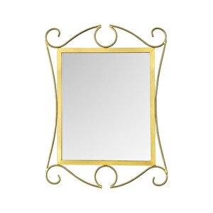 Vitale Ferforje Duvar Aynası Sarı 60 Cm Ak.fe0001