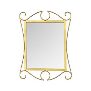 Vitale Ferforje Duvar Aynası Sarı 60 Cm Ak.fe0001