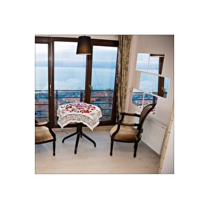 Geometrik Parçalı Kare Cam Boy Banyo Duvar Lavabo Aynası 50x65cm