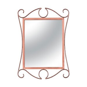 Ferforje Duvar Aynası Rose 60 Cm Ak.fe0003
