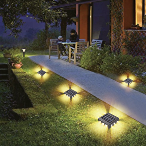 Panther Çim Ayaklı Solar Led Duvar Aplik / 20 Smd Led - Beyaz Işık