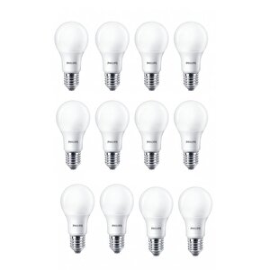 8w (60w) Led Ampul Sarı 2700k (12 Adet) Tasarruflu Lamba