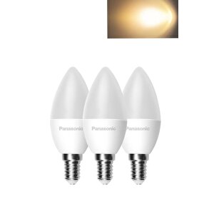 6,5w (50w) Led Mum Ampul Sarı 2700k - E14 3 Adet Avize Lambası