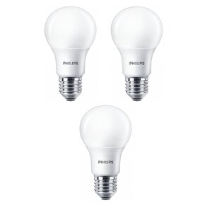 8w (60w) Led Ampul Sarı 2700k (3 Adet) Tasarruflu Lamba
