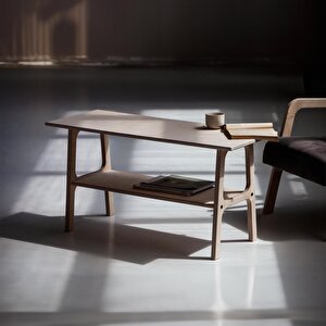 Puerta, Ahşap Orta Sehpa, Coffe Table, 100x50, Ceviz Renk, Cpt4743-100