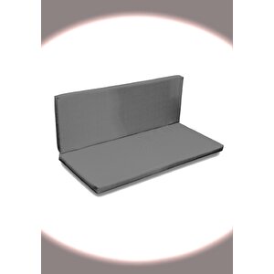 Arkalıklı Bank Minderi 110x50x5cm Gri