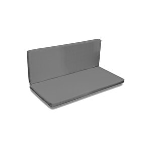 Arkalıklı Bank Minderi 110x50x5cm Gri