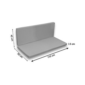 Evoke Arkalıklı Bank Minderi 110x50x5cm