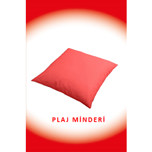 Plaj Ve Yer Minderi 70cmx70cm Kırmızı