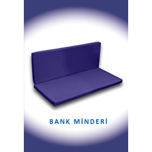 Arkalıklı Bank Minderi 110x50x5cm Koyu Lacivert