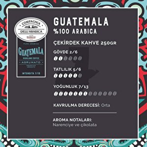 Guatemala %100 Arabica Çekirdek Kahve 250gr