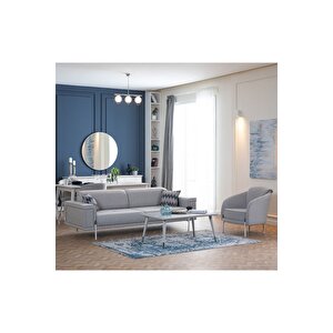 Alaçatı Koltuk Takımı 3+1 (gri)