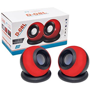Magicvoice D-08l 1+1 Usb Mini Oval Hoparlör - Speaker (2*3 Watt - 4 Ohm)