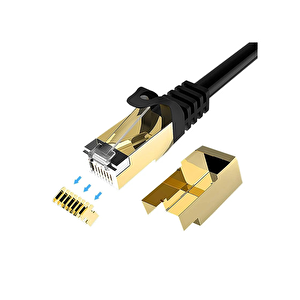 Pmcat715 15 Metre Si̇yah Cat7 Kablo