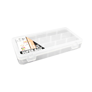 15 Bölmeli Beta Organizer Şeffaf