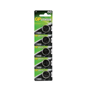 Gp Cr2025 3 Volt Li̇tyum Para Pi̇l * Gpcr2025-2cpu5 (gppbl2025155)(5li̇ Paket)