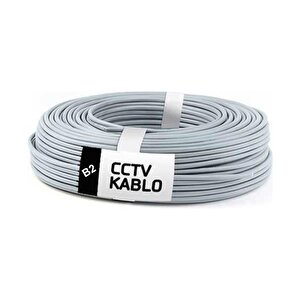 B2 Cctv 2+1 0.22mm 100 Metre Kamera Kablosu