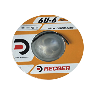 25 Mt Rg6 U6 Bakır Yeşil-siyah Cu-cu Uydu Anten Kablosu