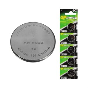 Gp Cr2032 Lityum 3 Volt  Pil 5 Li Paket Gpcr2032-2cpu5