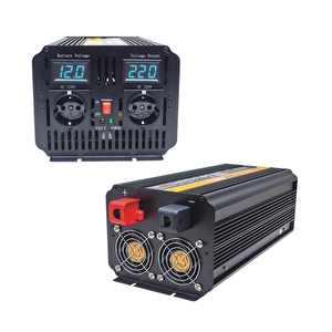 Pwr1800-12 Çift Digital Ekranlı 12 Volt 1800 Watt Modified Sinus İnverter-19888