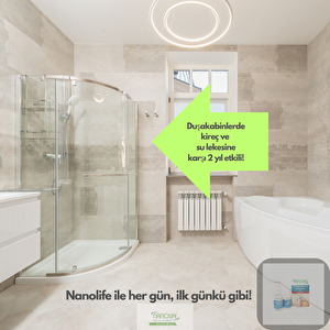 Nanolife 2 Yil Etk.duşakabi̇n Su Ve Ki̇reç Lekesi̇ Önleyi̇ci̇