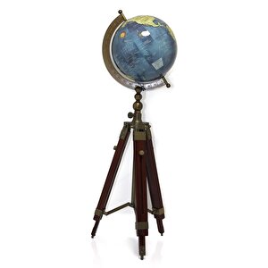 Tripod Standlı Dönen Dekoratif Dünya Yerküre Harita Hediyelik