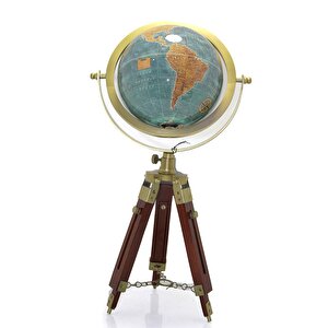 Tripod Standlı Dönen Dekoratif Dünya Yerküre Harita Hediyelik
