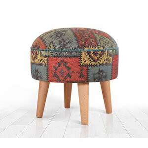 Rugrev Kilim Puf - Yeşil