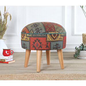 Rugrev Kilim Puf - Yeşil