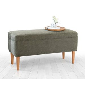 Glend Sandıklı Bench Puf - Yeşil