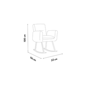 Kono Tv / Dinlenme / Baba / Emzirme Koltuğu Sallanan Sandalye Gri