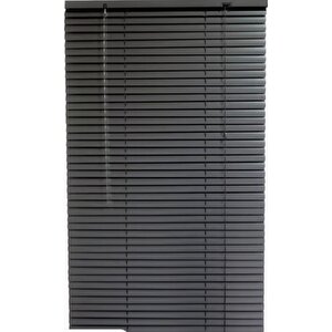 Gülsem Dekor Siyah  Metal Jaluzi̇ Perde 25 Mm 100x140 cm
