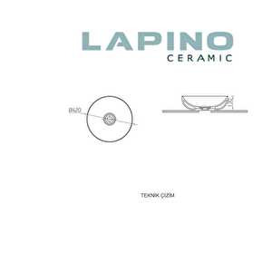 Esvit Lapino 42cm Çanak Lavabo