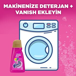 Vanish Leke Çıkarıcı Sıvı Gold Pembe 20 Yıkama, 1 Litre