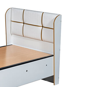 Bazalı Karyola, Gold Baza Başlık Comfort Yatak Seti 90x190 Cm