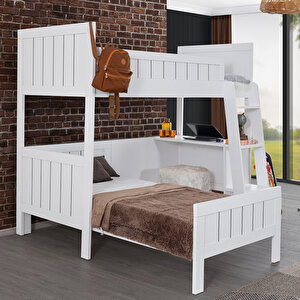Fonksiyonel Ranza, Soft Ranza Karyola Masa 3 Kapaklı Gardırop + 2 Adet Comfort Yatak