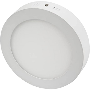 Voltek 18w Sıvaüstü Yuvarlak Led Panel Armatür / Beyaz Kasa - Beyaz