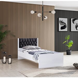 Karyola, White Başlıklı Karyola 90x190