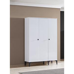 Gardırop, White 3 Kapaklı Dolap