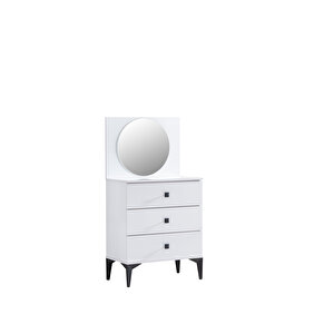 Şifonyer, White Aynalı 3 Çekmeceli Şifonyer