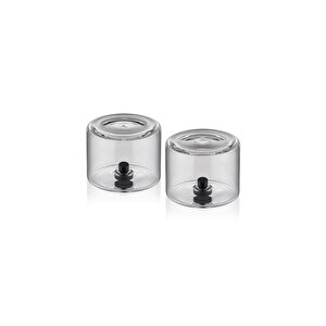 Yuvarlak Tuzluk Biberlik 2li Set 6x5 Cm