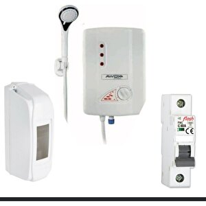 Termoplus Elektri̇kli̇ Şofben 7500w Sigorta Ve Kutusu Dahil